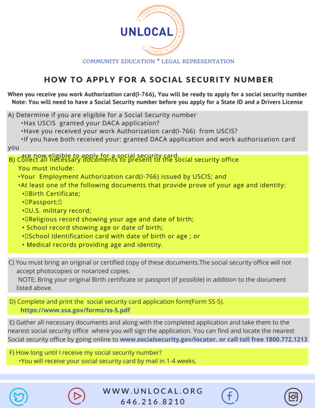 How to Apply for a Social Security Number